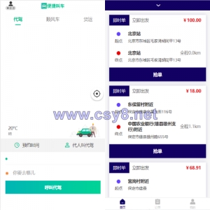 嘀嘀打车系统/网约车顺风车代驾打车源码/小程序APP源码司乘双端源码 - 财神爷海外源码-财神爷海外源码