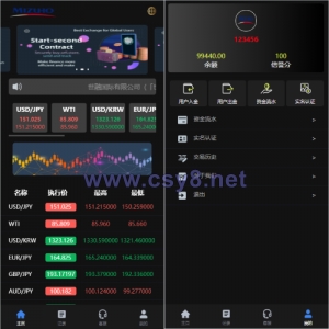 新版UI海外外汇微盘系统/多语言微交易/前端uniapp - 财神爷海外源码-财神爷海外源码